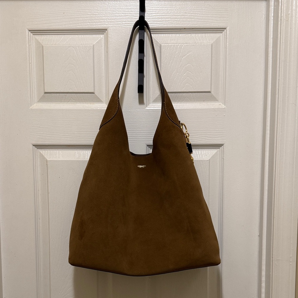 Coach Brown Suede Hobo Bag